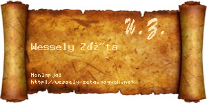 Wessely Zéta névjegykártya